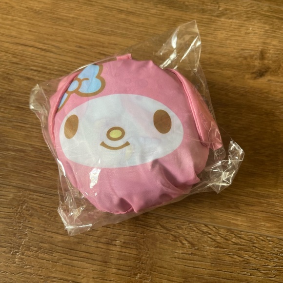 MY MELODY-Imported (NWT) Pink Compact, Reusable Shopping Tote - Picture 2 of 10